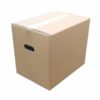 Caja de cartón marrón de 43 x 31 x 36 c/asas